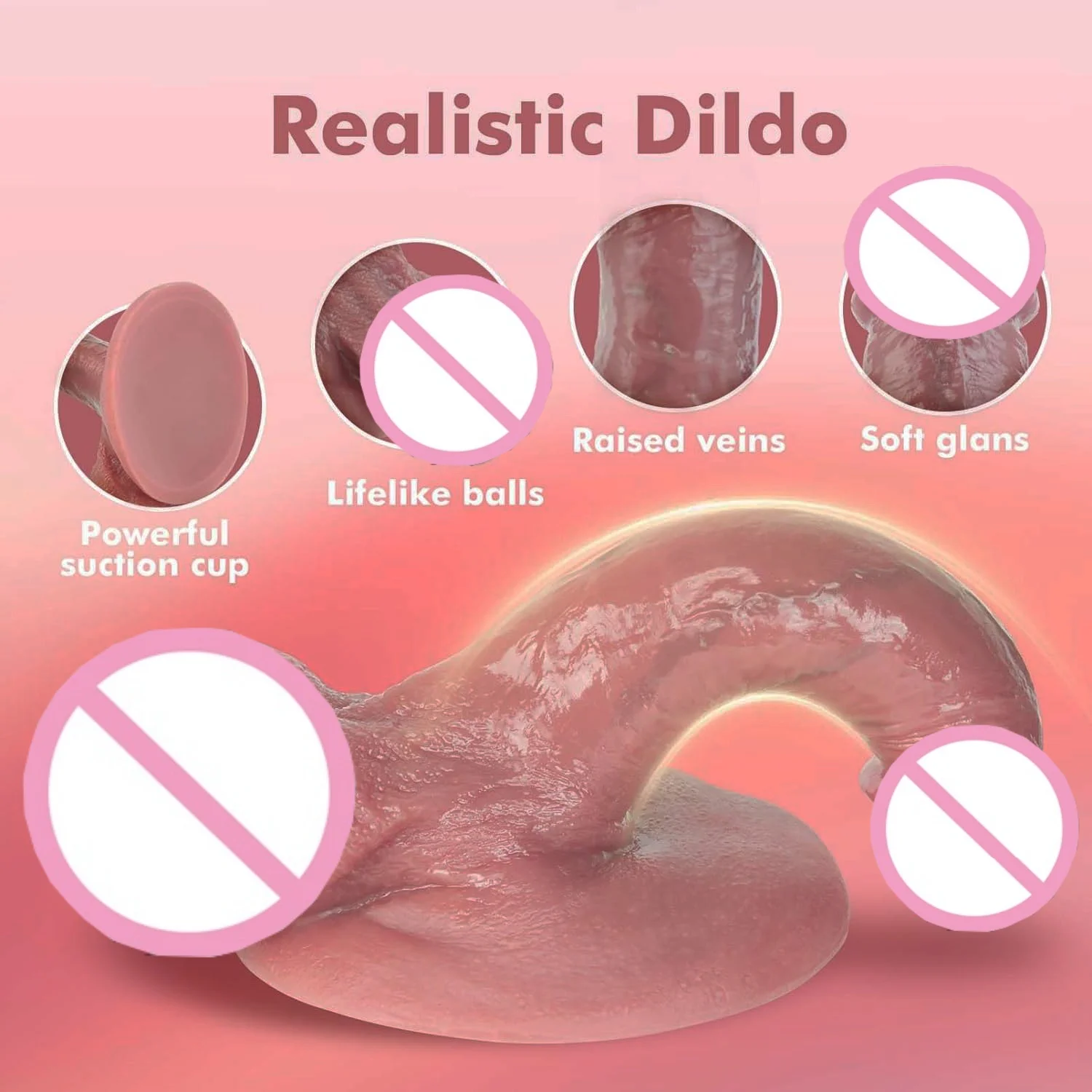 Realistic Dildo Black Anal Plug with Suction Cup Big Penis Butt Plug Dick Sex Toys for Women Men Gay Phallus Anal Dilator 18 view 3