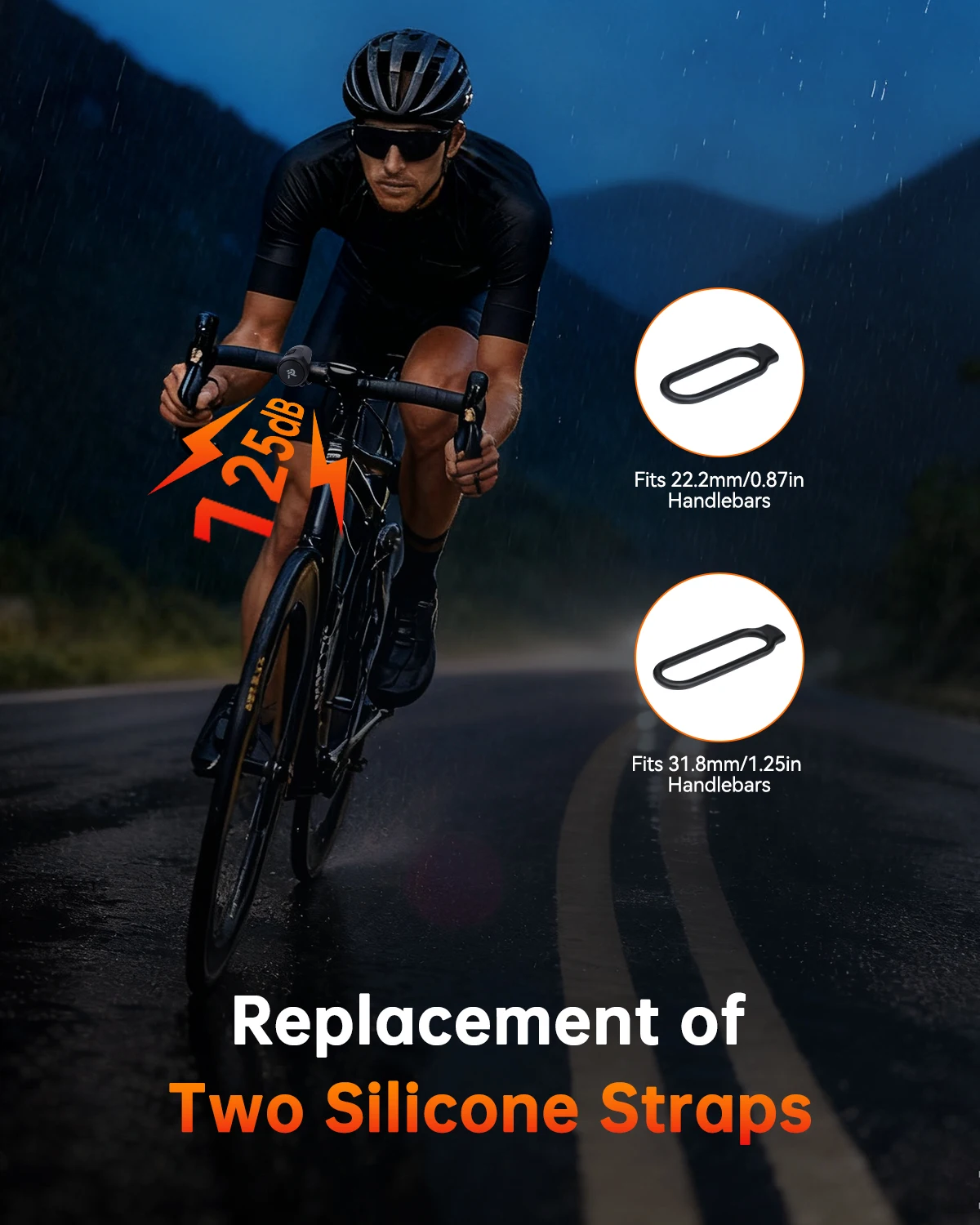 Rockbye 125dB Laute Elektrische Fahrradklingel Wasserdichter Diebstahlalarm Elektrische Fahrradglocke für Erwachsene/Kinder-Fahrräder, Roller, E-Bikes – Detail 5