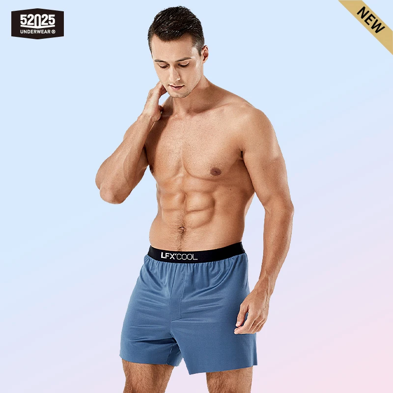 52025 Two-color Soft Boxer Shorts Daily Comfort Men Boxers Underwear Premium Fine Modal Smooth Ultra-soft Breathable Comfortable