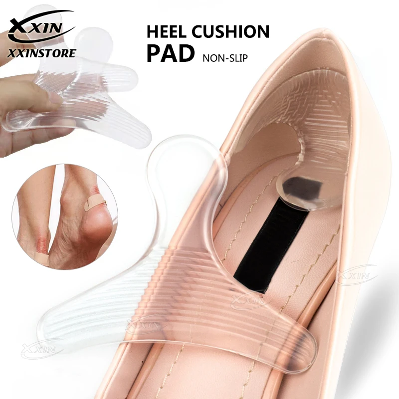 

【Xxin】 1/2/3pairHigh Heel Pad Soft Silicone Women Insole Anti-friction Heel Care Insoles