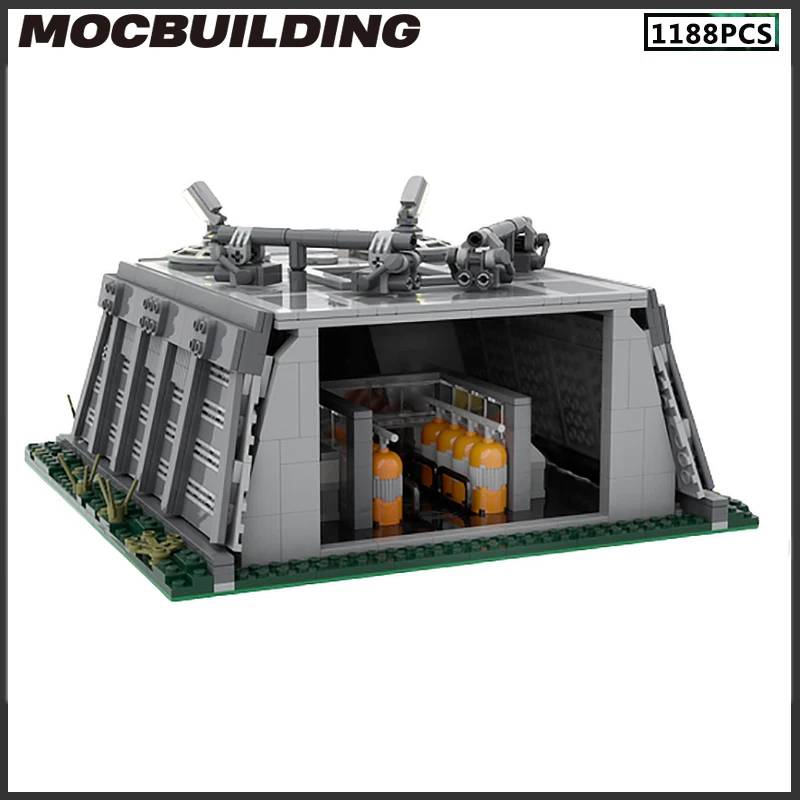 MOC Building Blocks Space Military Base Fortress Bundle Star Movie Bricks Model Toys Birthday Gifts Christmas Present Collection