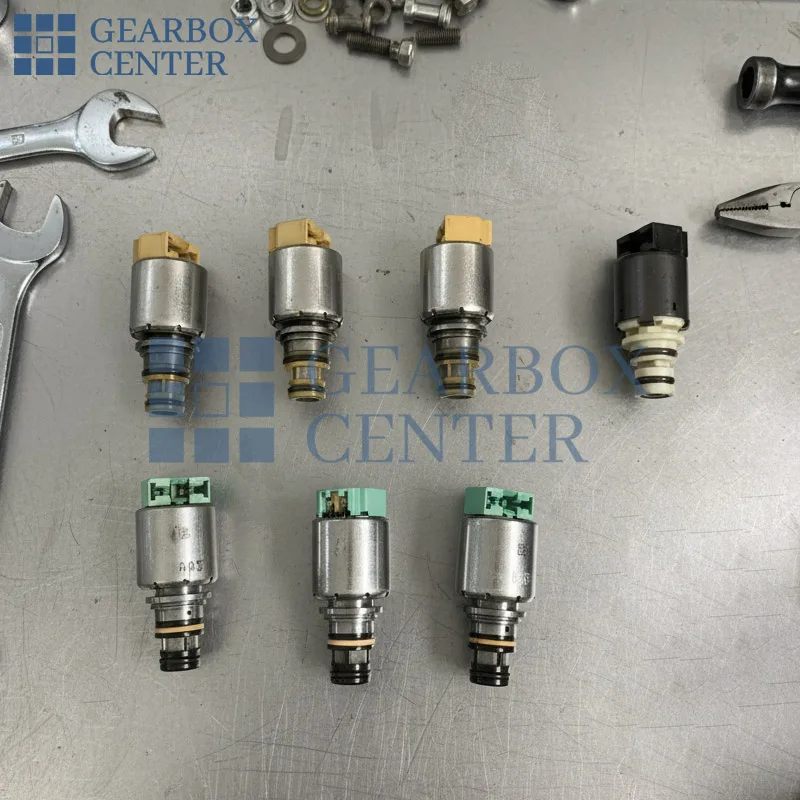 Gearbox Center 6F15 6F35 Solenoids Set (different color combination has different version, provide your solenoid color))