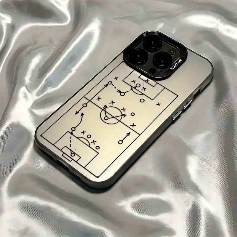 Football Tactical Board Design Shockproof Phone Case For iPhone 17 16 15 14 13 12 11 Pro Xs Max Plus Air Mini XR X 17e 16e Cover view 6
