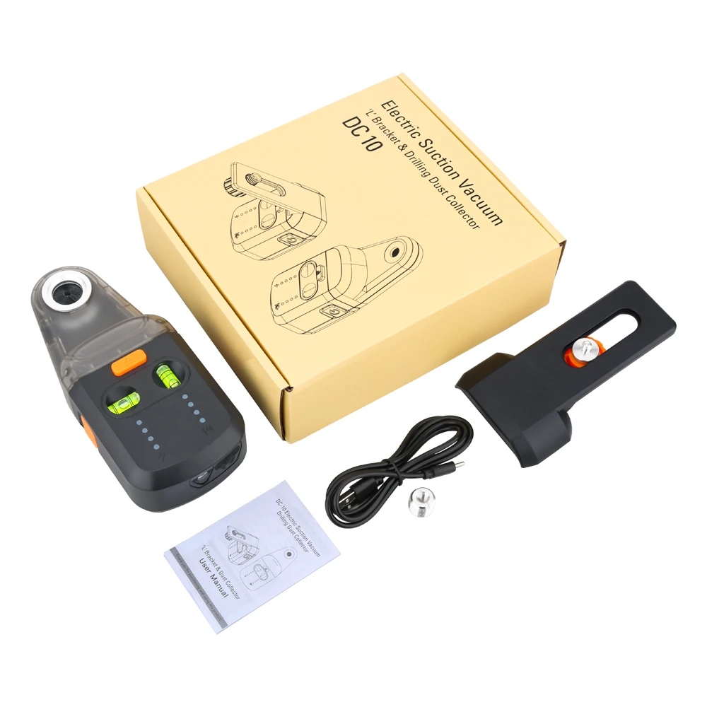 GVDA Laser Level Bracket Drilling Dust Collector Electric Suction Vacuum Alignment Drilling Laser Level Support Dust Box