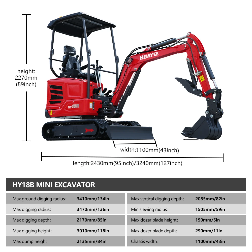 Pagamento completo, não um depósito Mini Escavadeira - uma máquina profissional de 2 toneladas, equipada com um poderoso motor Kubota de 14 cavalos de potência