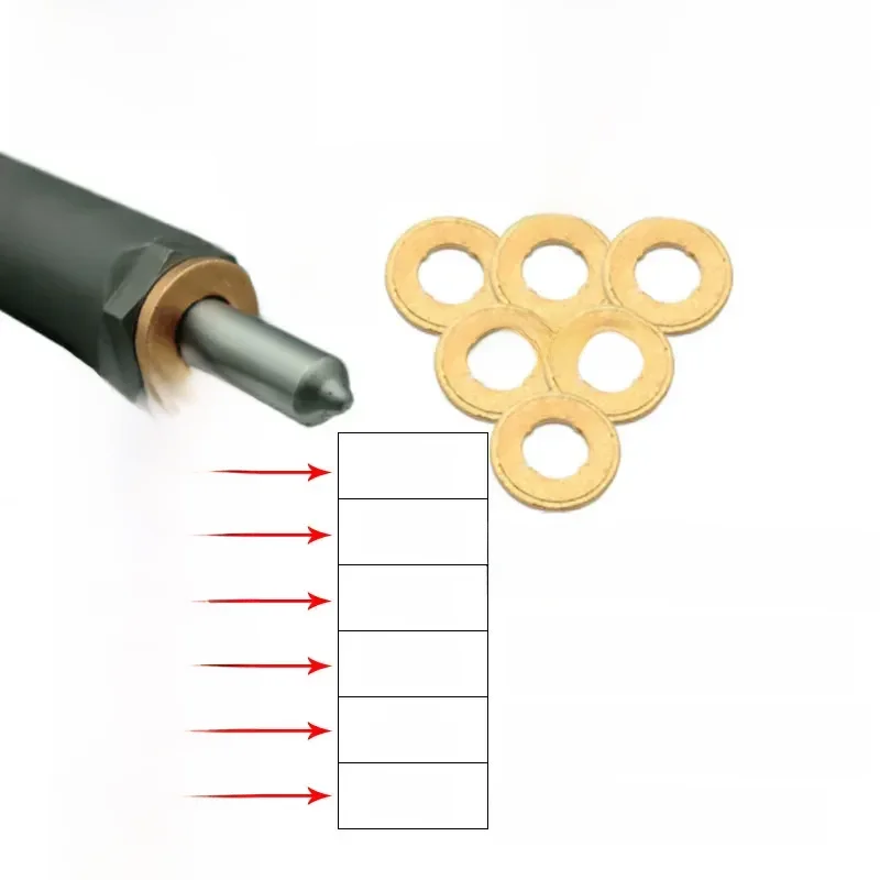 9001-850C cale en cuivre F00VC17503 rondelle à pince F00VC17505 buse rondelle en cuivre F00VC17504 joint pour injecteur BOSCH DELPHI
