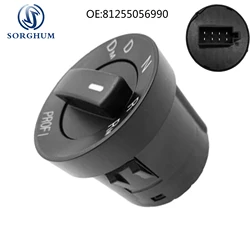 SORGHUM LHD Left Driver Gear Selector Shift Handle Knob Switch Headlight Switch For MAN Truck 81255056990 Truck Gear Shift Knob