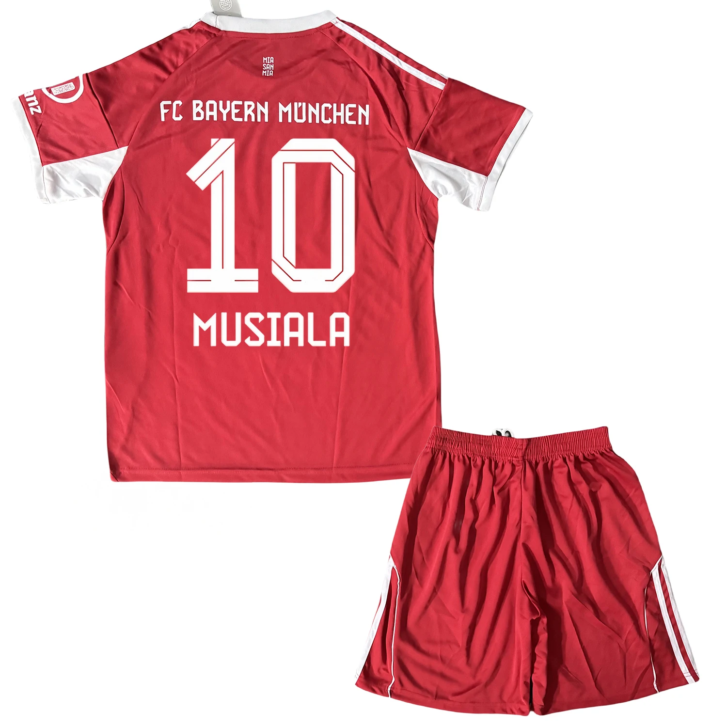 

25-26 Mens/Kids New Activewear FCBM Soccer #10 Musiala Jerseys Fashion Sports T-Shirt Red