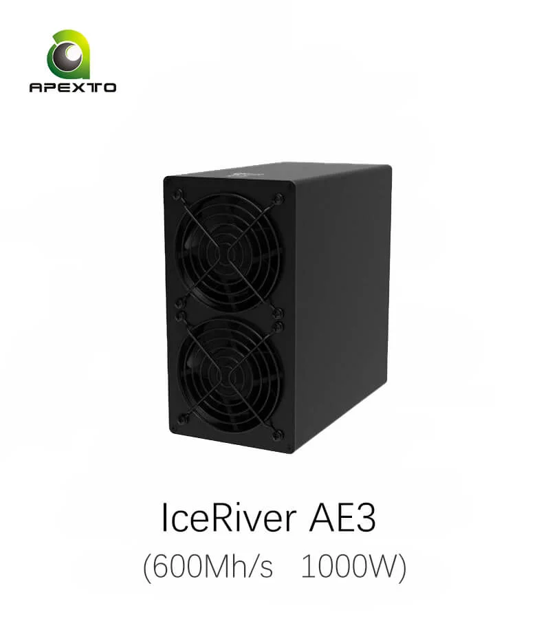 

HIGH PERFORMANCE IceRiver AE3 600Mh/s 1000W ALEO Miner BRAND NEW
