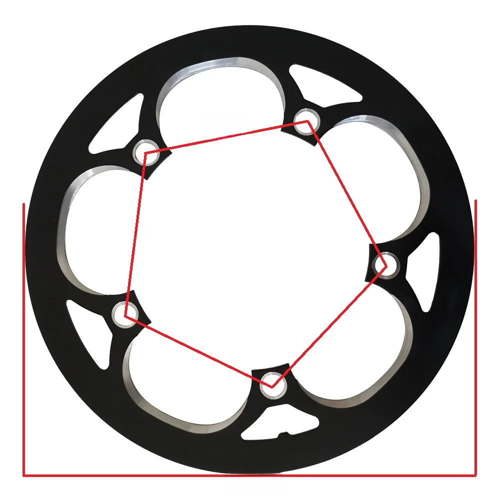 AliExpress TRUYOU Chainring Protection Cover for Folding BikeSingle Plate Gear Chain Wheel Guard Bicycles Part 130 BCD 42 44 46 48 50 Teeth