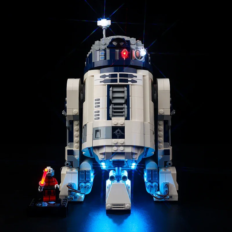 Kyglaring – ensemble d'éclairage Led, jouets de bricolage pour blocs de construction 75379 R2-D2 (lumière uniquement incluse)