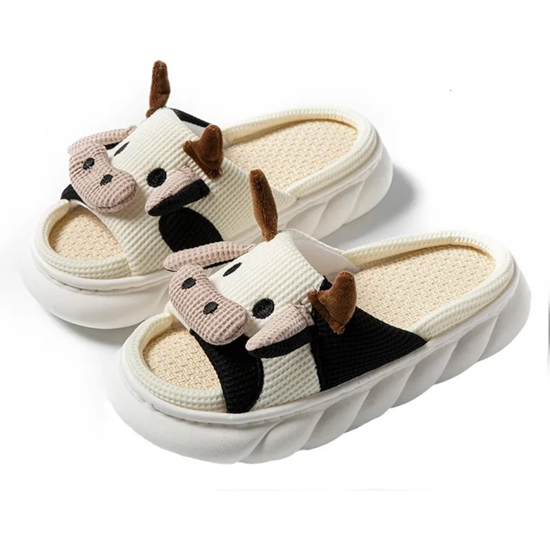 

Cartoon Animal Shape Slippers, Womens Four Seasons Home Linen Slippers