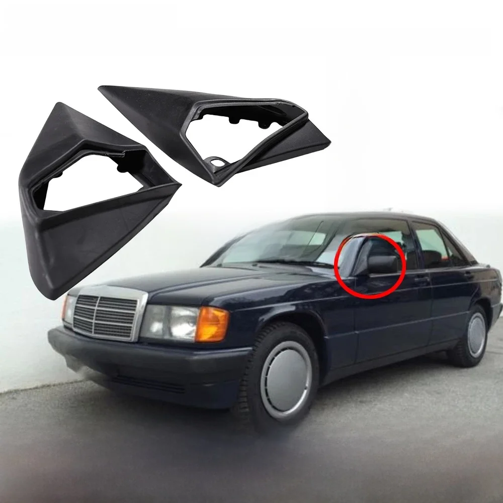 Nowe gumowe uszczelki/luski lusterek bocznych do Mercedesa Klasy E W124 W201 A124 C124 S124 LHD, 1 para L+P, A1248107716, akcesoria samochodowe — 2