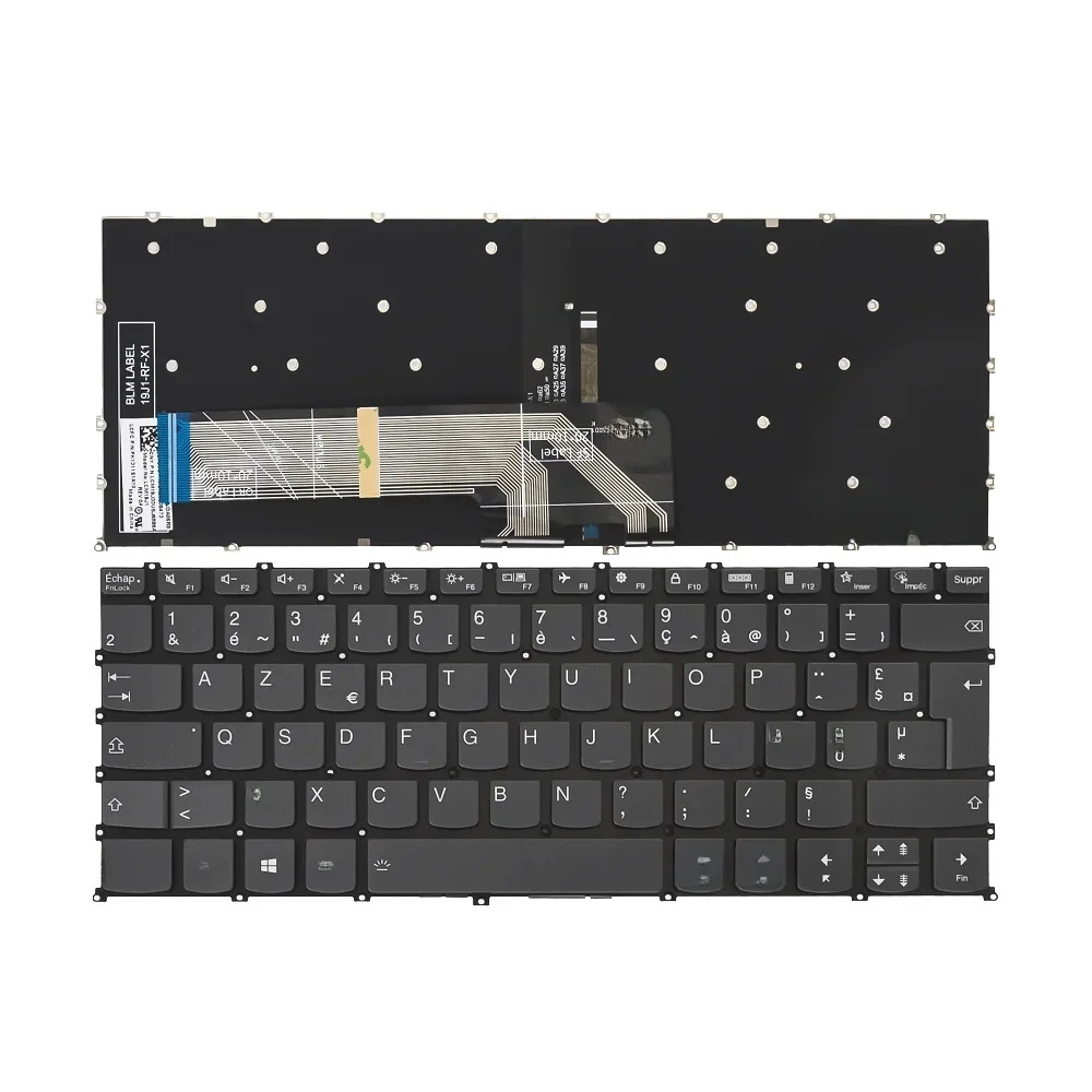 Keyboard Azerty French compatible with benovo Ideapad 5 14itl05 with backlight