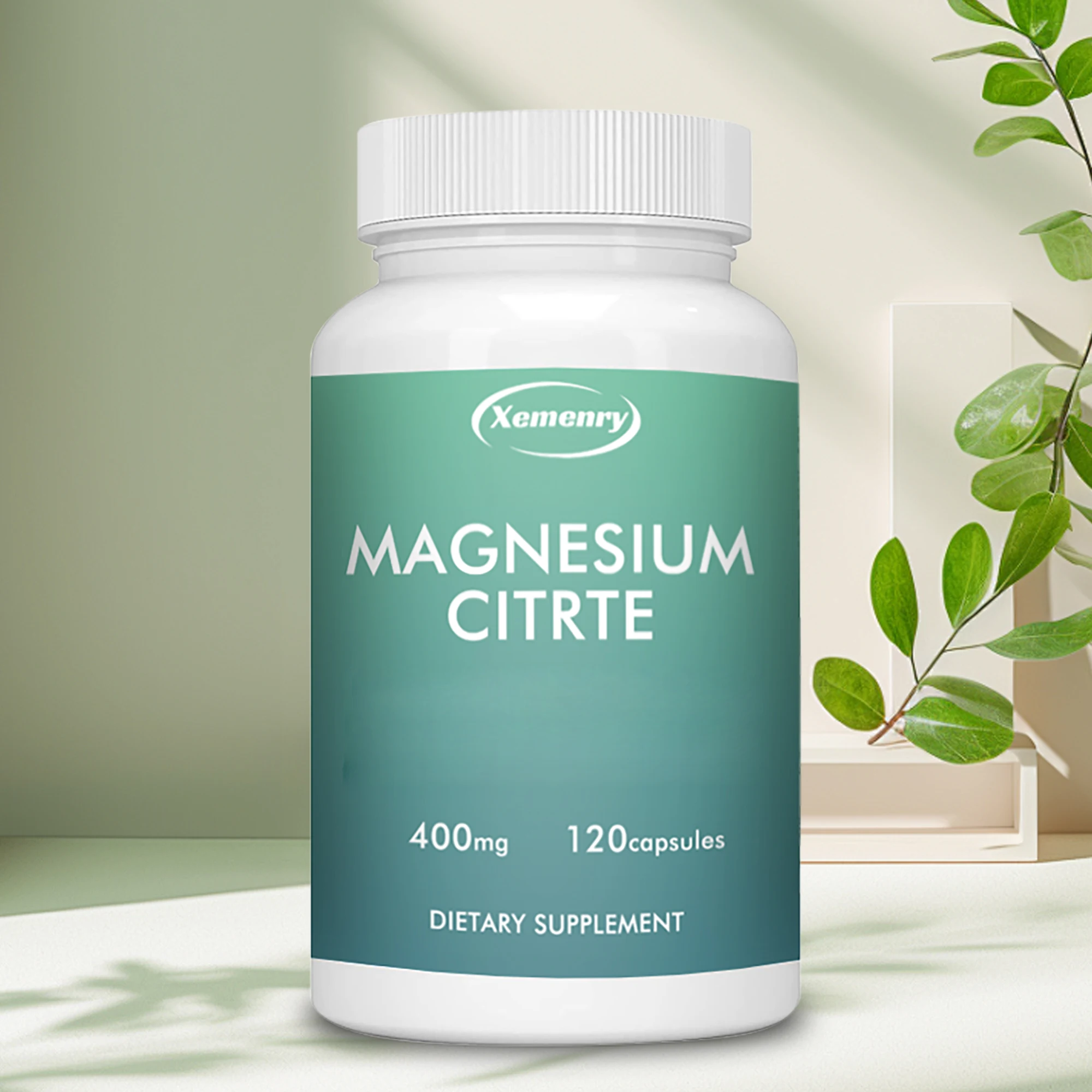 Magnesium Citrate - Supports Cardiovascular and Heart Health and Relieves Muscle Soreness - 120 Capsules