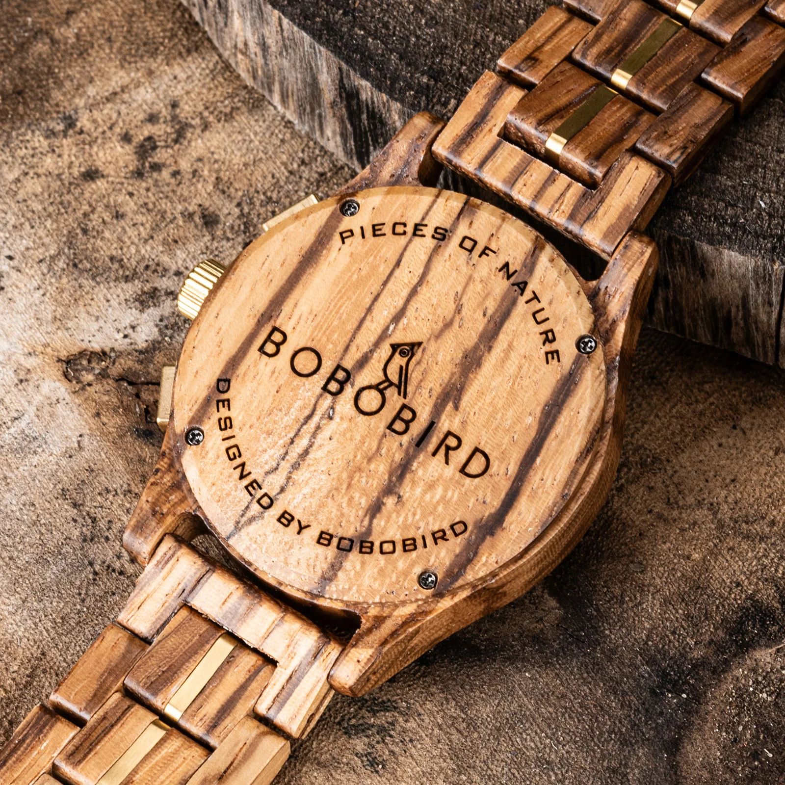 BOBO BIRD Wooden Watch For Men Original Vintage Gentleman Watches Men\'s Fashion Quartz Wristwatch Wood Clock 2024 Newest Gift