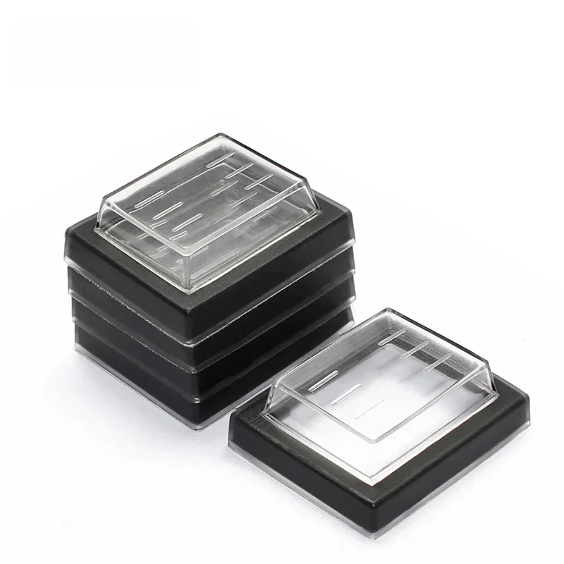 5 sztuk 25x32mm otwór montażowy prostokąt przezroczysty silikon wodoodporny osłona prostokąt czapka dla przełączniki Rocker KCD — zdjęcie 2
