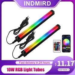 INDMIRD RGB 라이트 튜브, 10W RGB 월워셔 라이트, RGB LED 라이트 스트립, 클럽용 RGB 라이트 바, 크리스마스