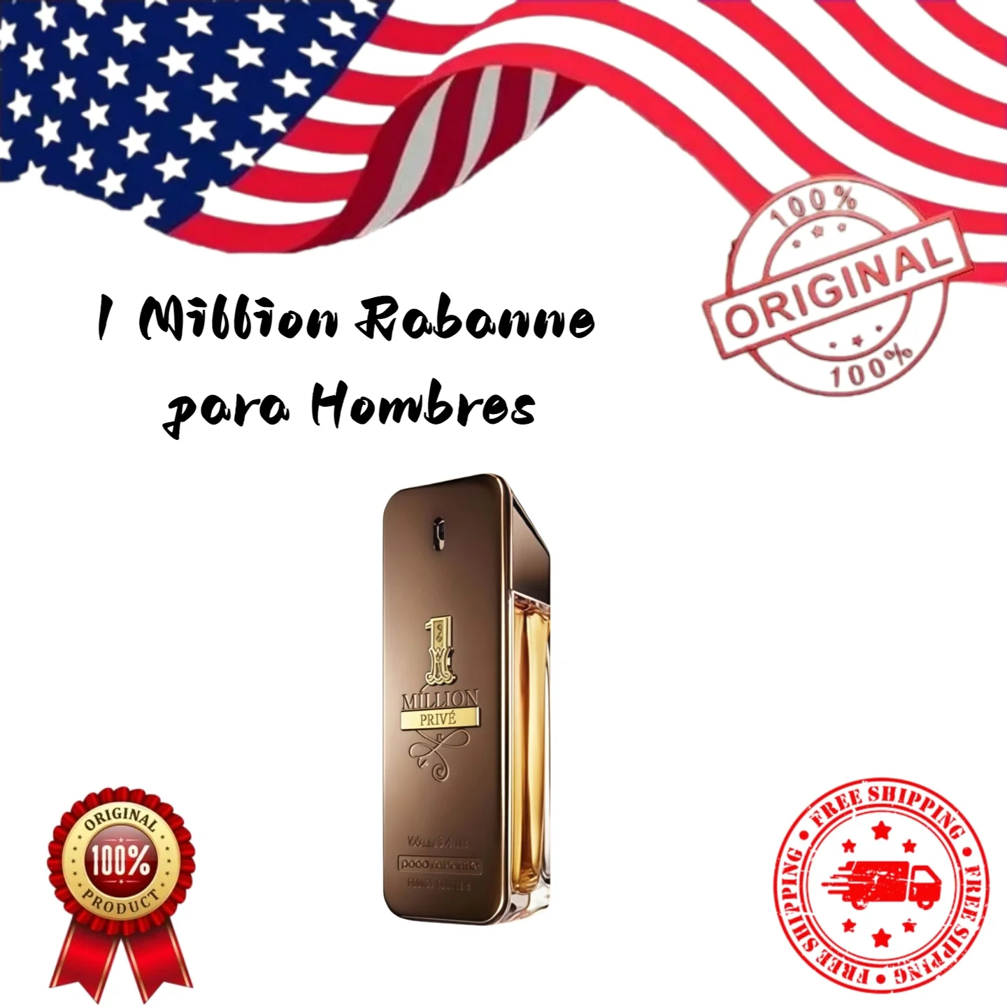 

1 Million Eau de Toilette от Paco Rabanne, 3.4 унции, мужской одеколон, оригинальный люксовый парфюм, подарок на день рождения или День святого Валентина.