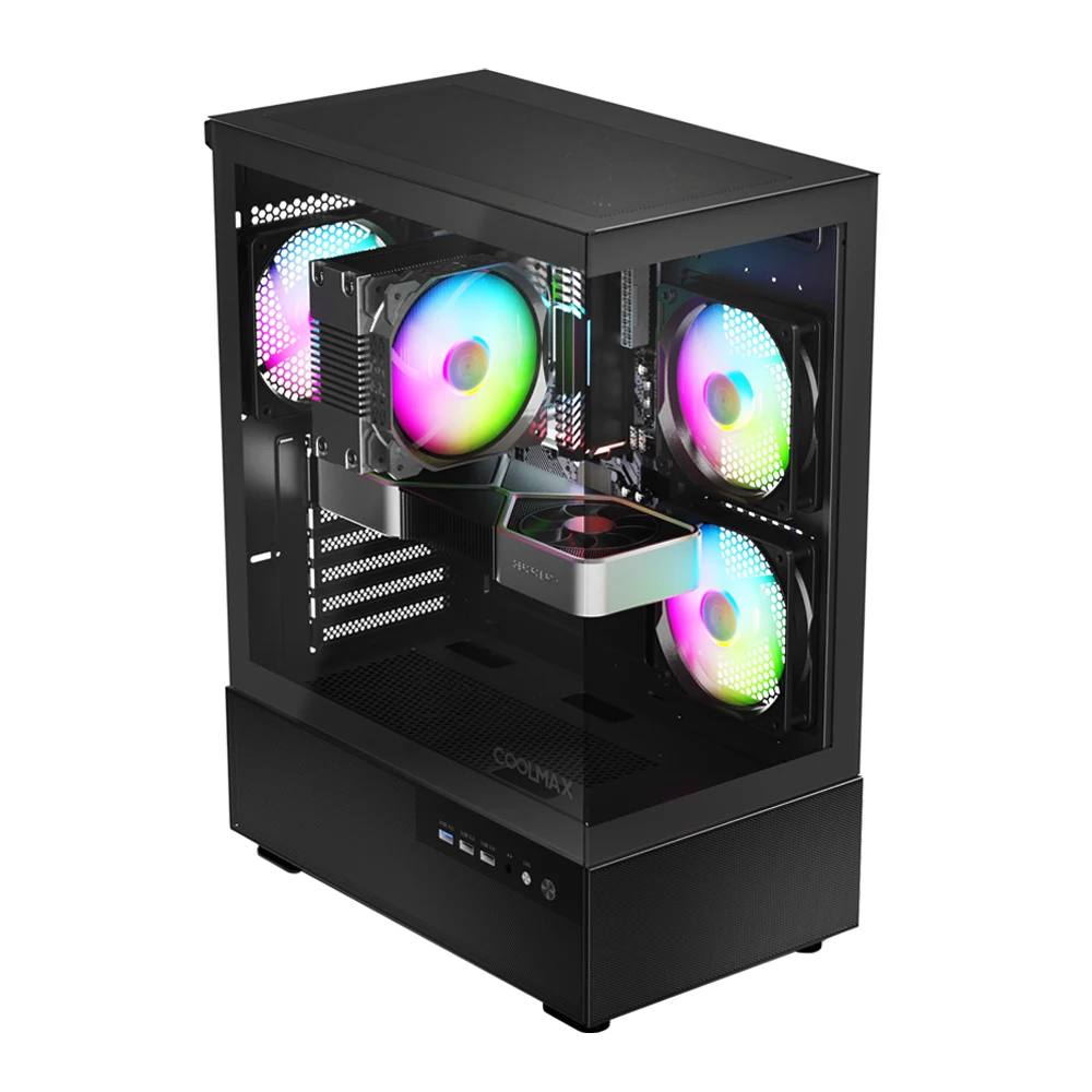 Micronix COOLMAX Melody View Black PC Case