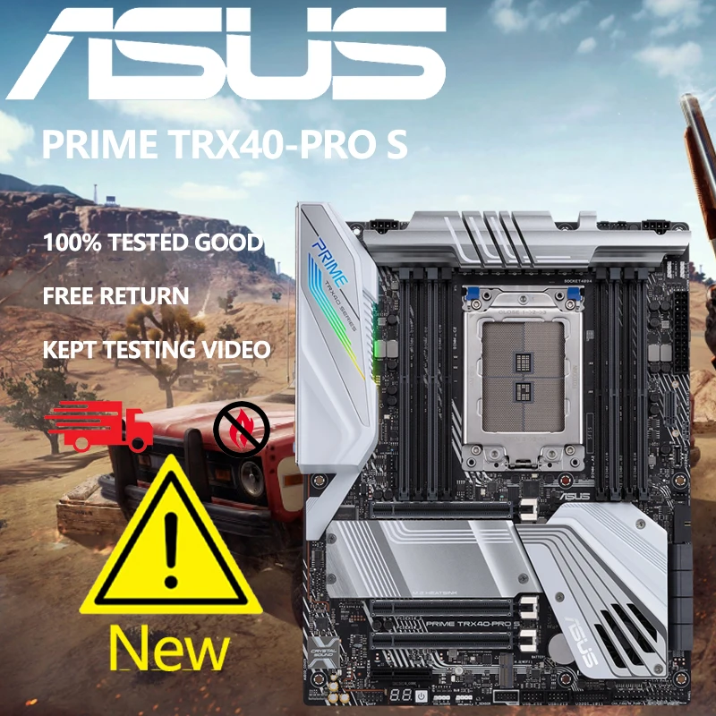 ASUS Prime TRX40-Pro S AMD sTRX4 3rd Gen Ryzen Threadripper ATX Content Creation Motherboard 16 Power Stages DDR4,Aura Sync RGB