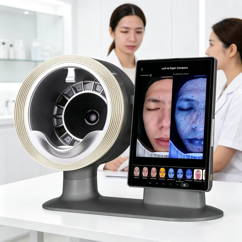 

Portable 3d Facial Skin Analysis Machine Scanner 20 Million After massage Skin Analyzer Equip Analysis Skin Test Device