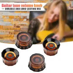 Electric Guitar Bass Speed Control Knobs Volume Guitar Knobs Bass Knob Potentiometer Cap 6mm for Musical Instruments Parts