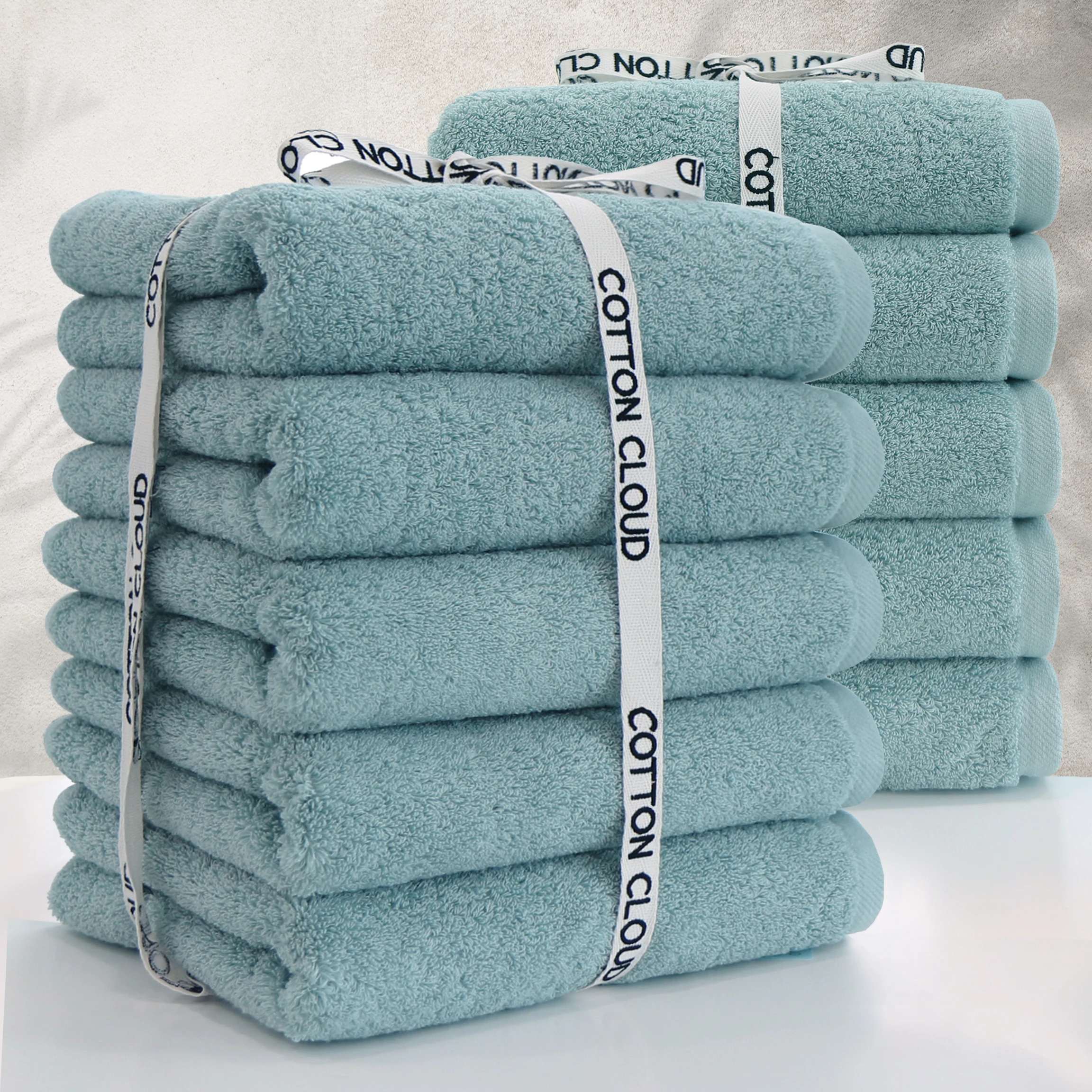 [Cotton Cloud] Very thick 220g 100% cotton, 40 number hotel towel, 5/10 piece of piston, bath towel, 40*80cm Cotton Cloud