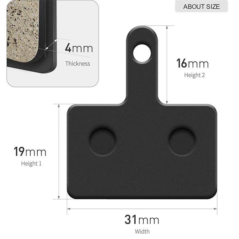 Bicycle Resin Disc Brake Pads For Shimano B01S M525 M515 T615 T675 M505 M495 M486 M485 M475 M465 M447 M446 M445 M416 MT200 M400