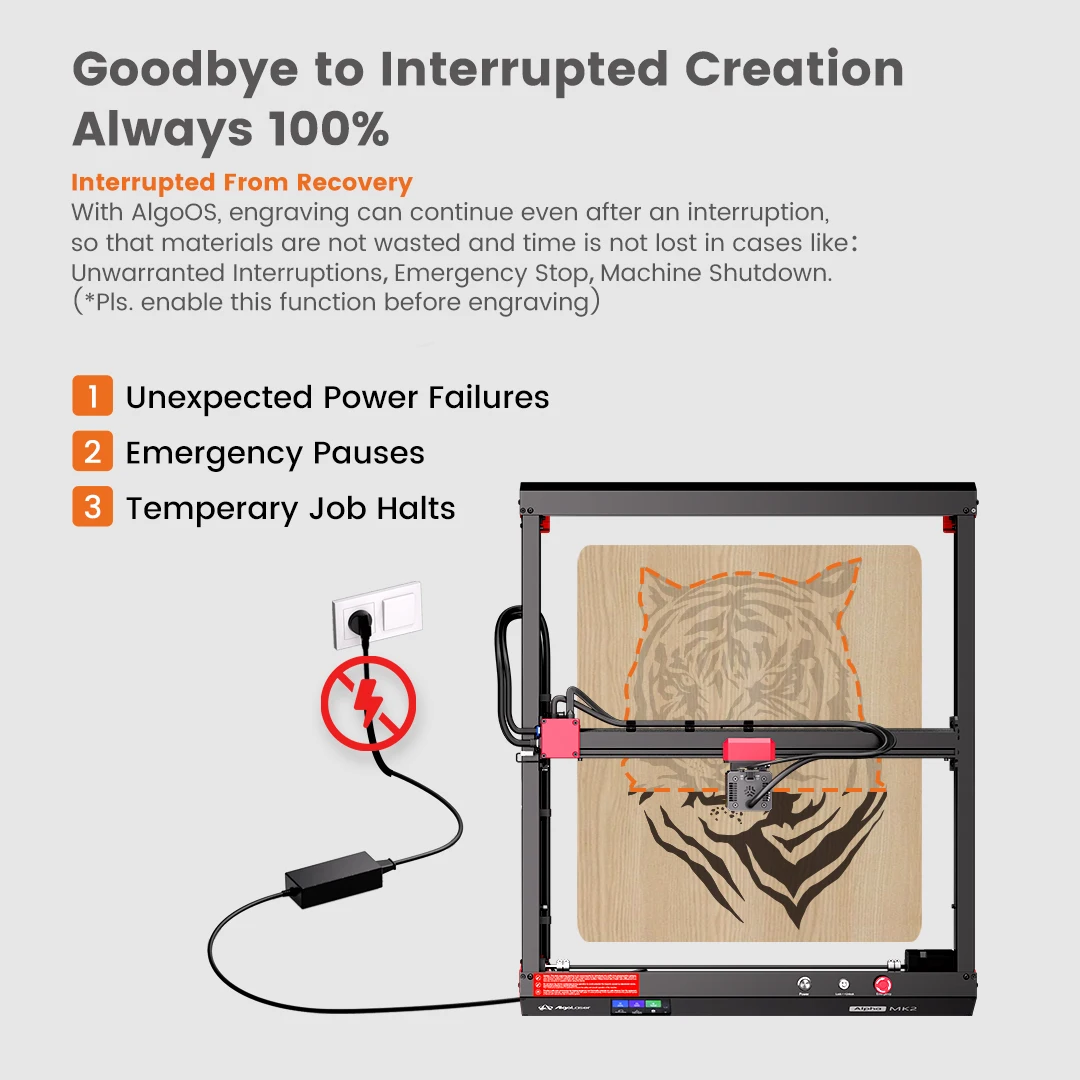 AlgoLaser Alpha MK2 20W Laser Engraver 4-in-1 Rotary Roller Kit for Glass Tumbler Ring 3.5