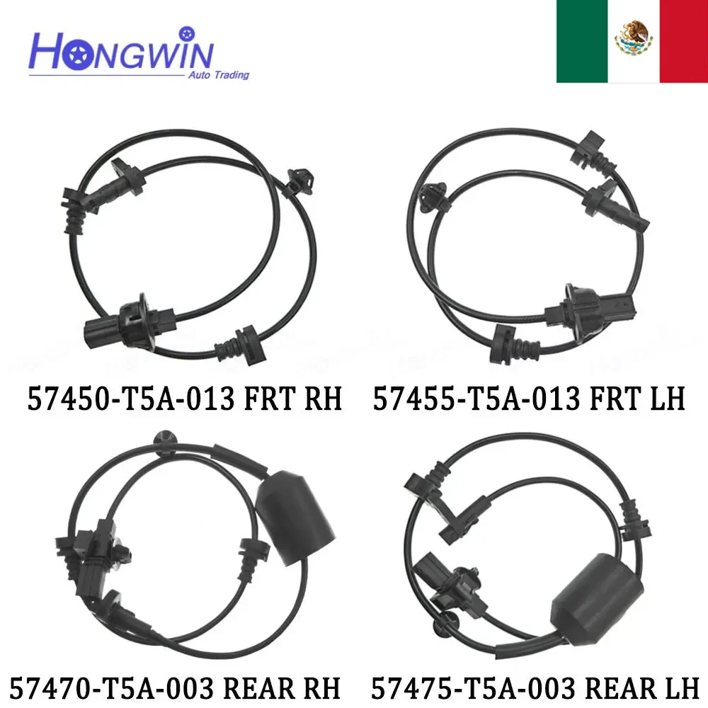 ABS Wheel Speed Sensor Front Rear Left Right For Honda City Fit 1.5L 2015-2019 OEM#: 57450-T5A-013 57455-T5A-013 57470-T5A-003