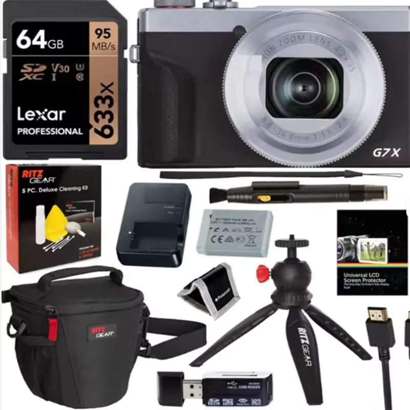 브랜드 신제품 파워샷 G7X 마크 III 20.1MP 카메라 4.2배 광학 줌 및 4K 비디오