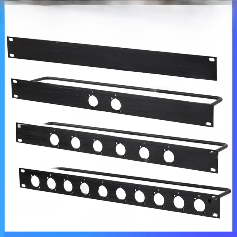 1U 2U Rack Patch Panel 12 16 24 32 Way Channel Flight Case Mount for XLR Connector Male Female Speaker Audio Cable Plug Socket — zdjęcie produktu 7