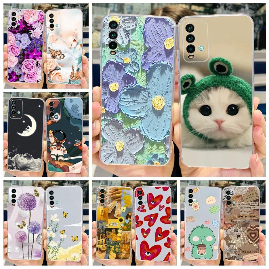 Pour Xiaomi Redmi 9T étui mignon mode peint couverture clair Silicone souple mince Coque de téléphone pour Xiaomi Redmi 9T Redmi9T Fundas Coque