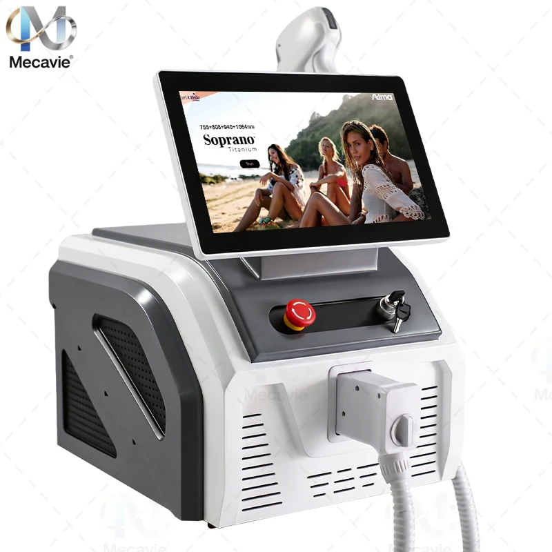 Professional Soprano Diode Laser Hair Removal Machine, 5‑Wave 755/808/830/940/1064nm 5000W High Power Permanent Hair Removal view 5