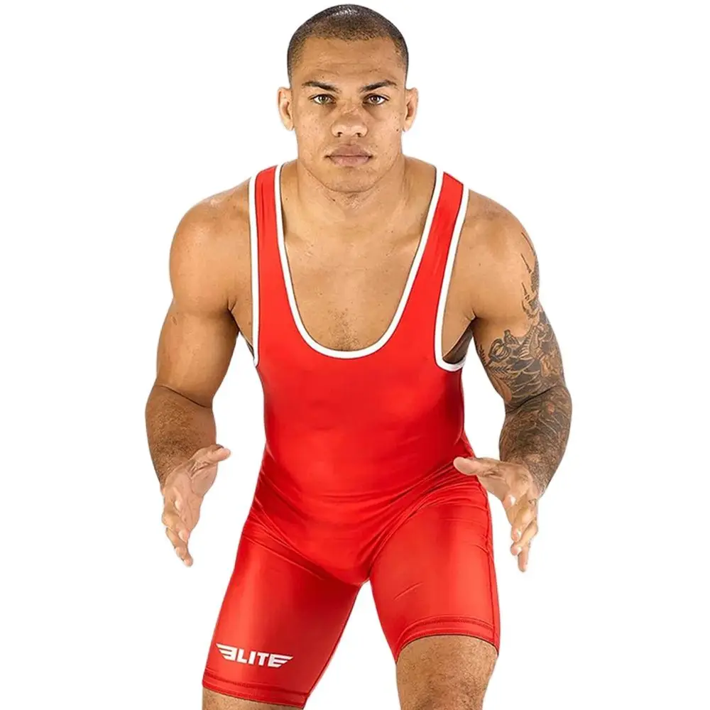 Men’s Wrestling Singlet Uniform Advanced Singlets Clothing Blue Train Wrestling Gear Running Speedsuit Sportwear Boxing Tights