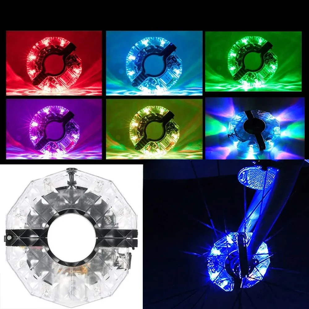 AliExpress cycle zone Bicycle Spoke Light Bike Wheel Lights LED Rechargeable Bike Scooter Warning Lamp RGB Colorful Night Cycling Signal Lamp