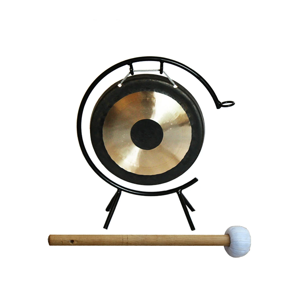 arboreal gong b20 metal traditional chinese gongs handmade 8'' chau gong and mallet and gong stand