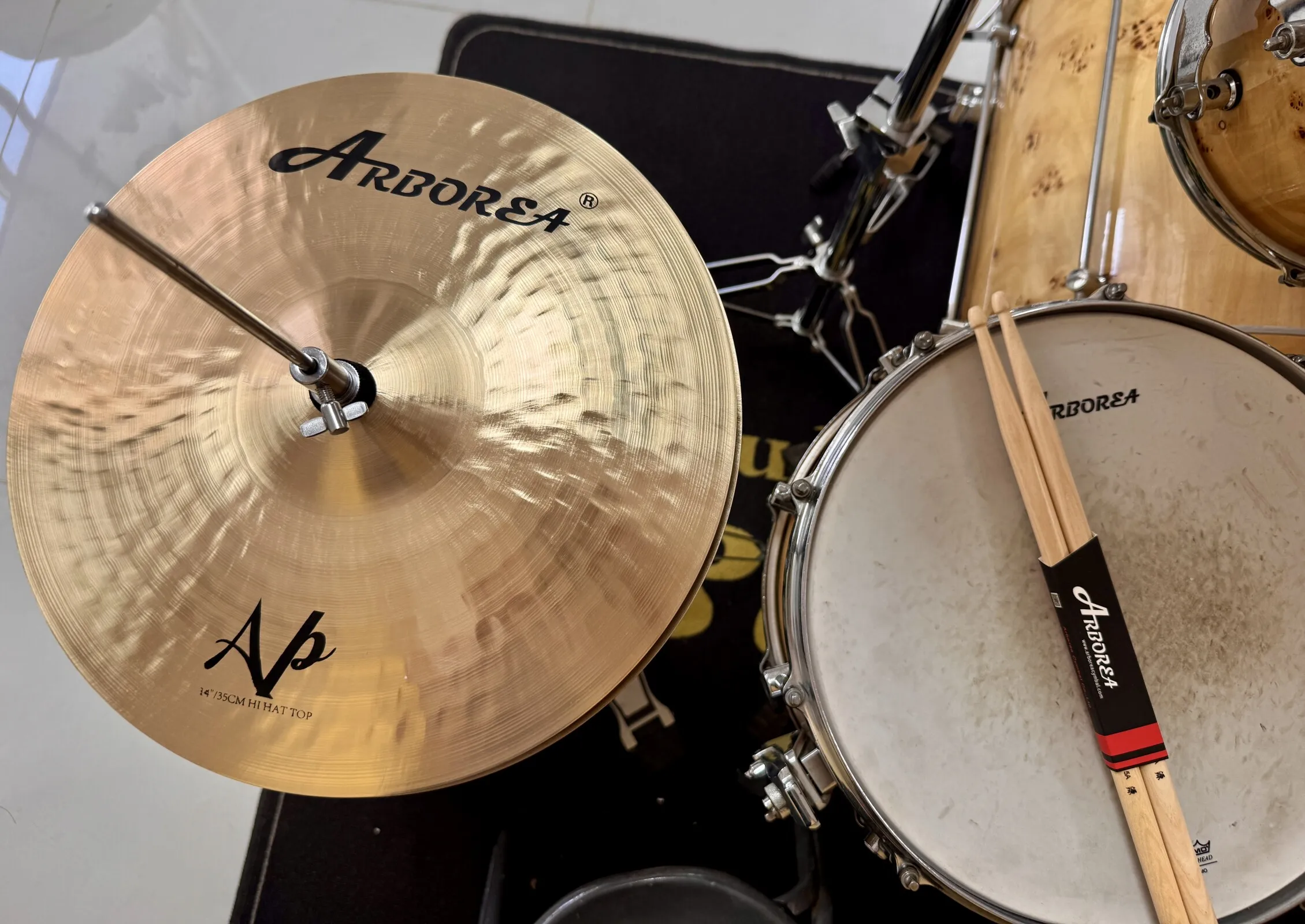 Arborea B20 Cymbals 7pcs for Drum Set 10