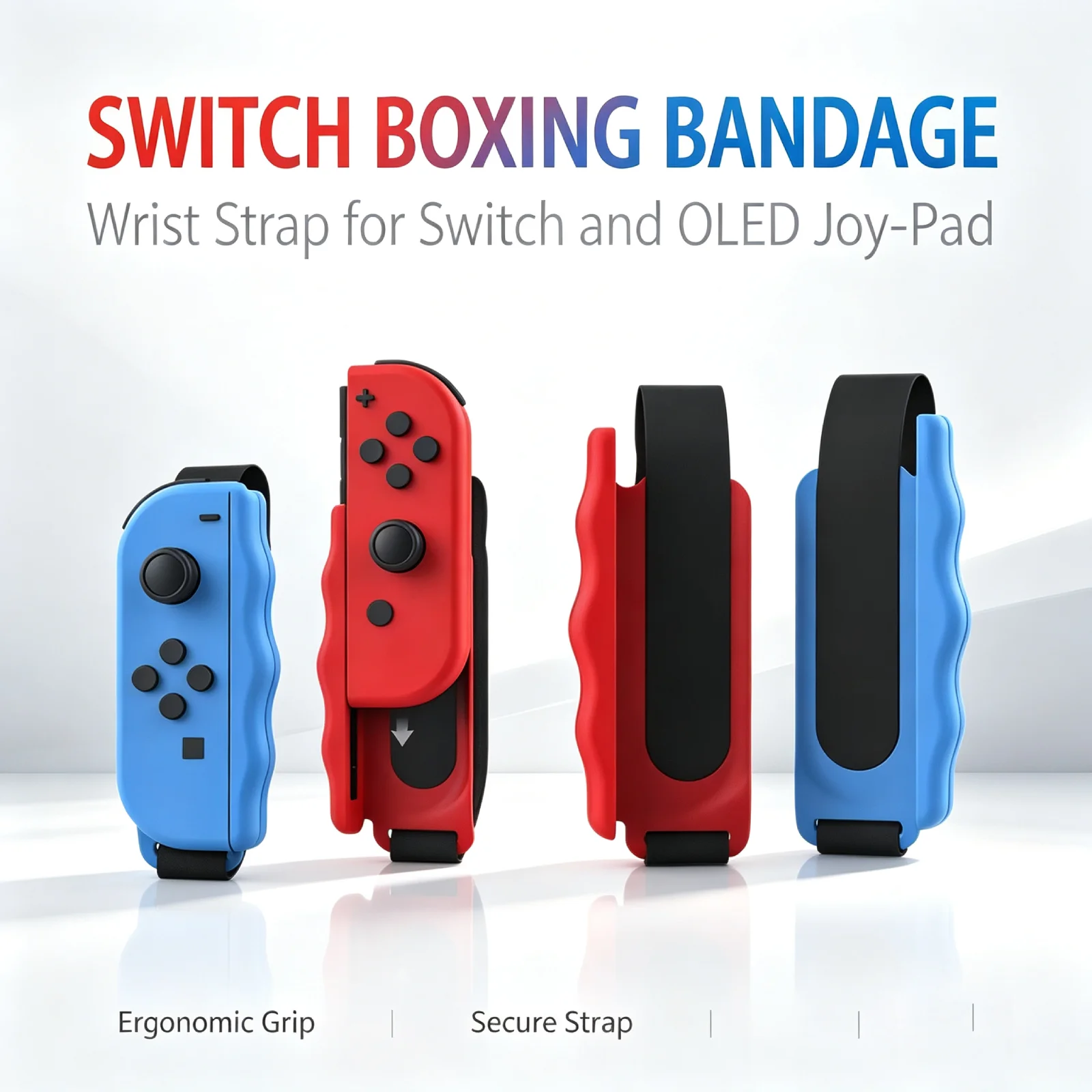 Sports Wrist Straps for Switch/OLED Joy-Con Controllers Fitness Boxing Just Dance Adjustable 2 Pack Accessories