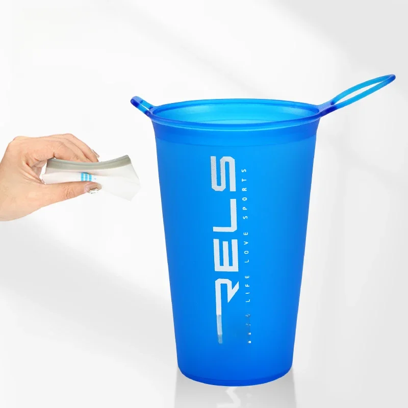 AliExpress WRELS 1pc 200ml Foldable Sports Water Cup Marathon Cross-country Running Folding Soft Water Cup Small and Light Easy to Carry Cup