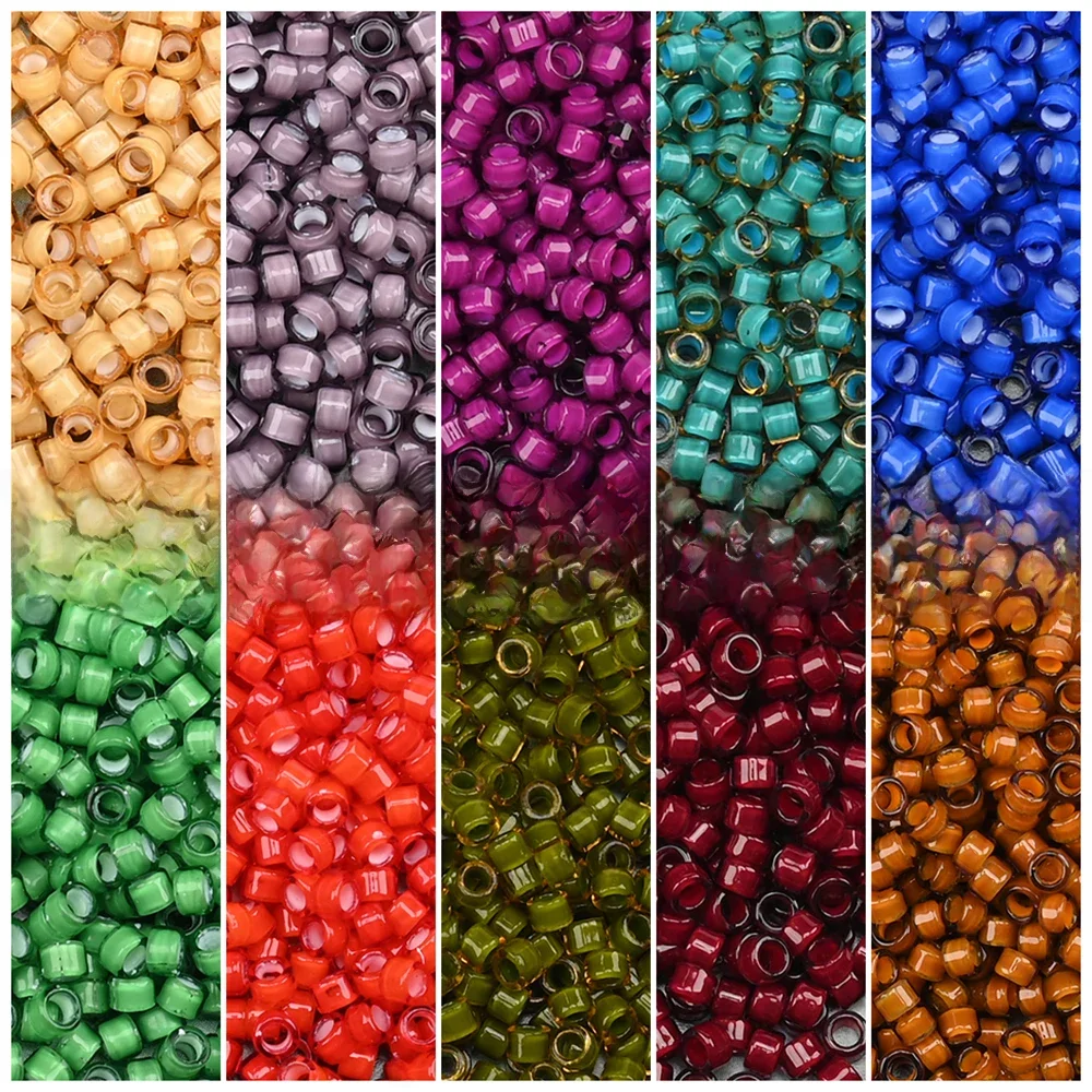 2,5 mm 14 g japanische Rocailles Glanz bunte Rocailles Charm für Schmuckherstellung Halskette