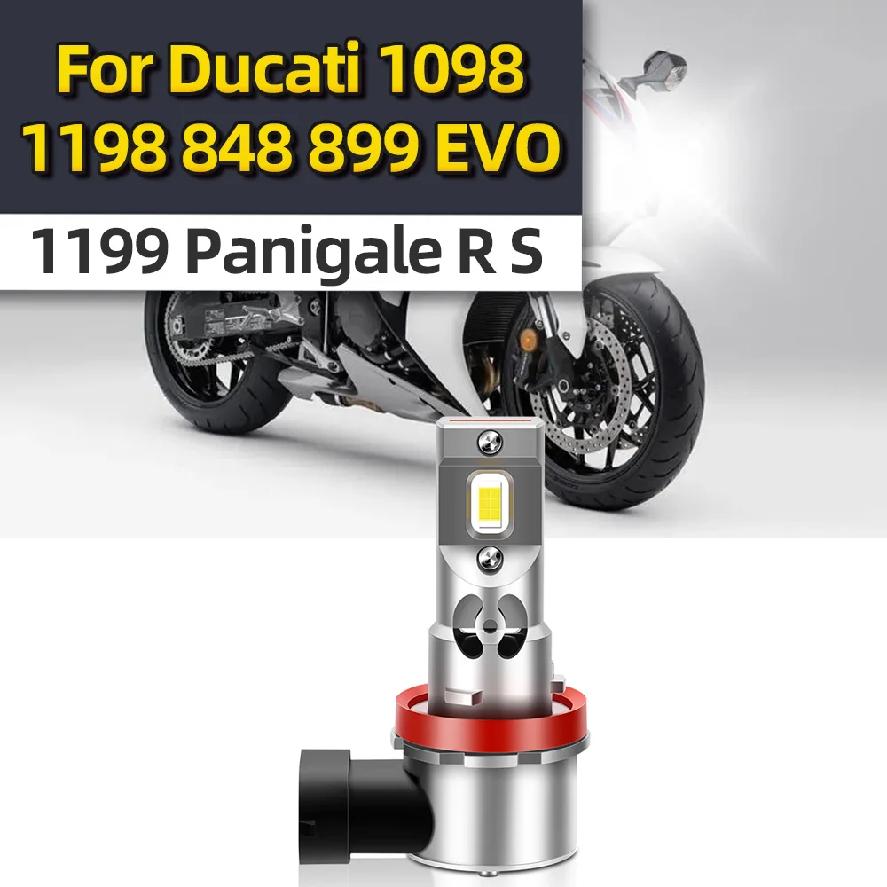 

Motorcycle H11 H8 LED Headlight Moto Scooter Turbo Bulb 15000LM 6000K Canbus For Ducati 1098 1198 848 899 EVO 1199 Panigale R S