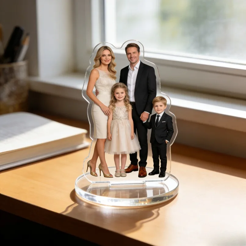 Custom Character Portraits, Personalized Digital Portrait Art, Custom Photo-to-Acrylic Plaques, Wedding Keepsakes, Personalized image 5