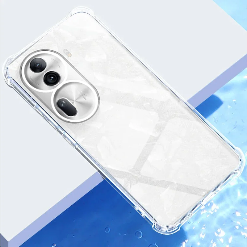 Shockproof Clear Case for Reno11 Pro handphone Soft Silicone Transparent Back Covers for Reno 11 Pro Cellphones Protective Camer