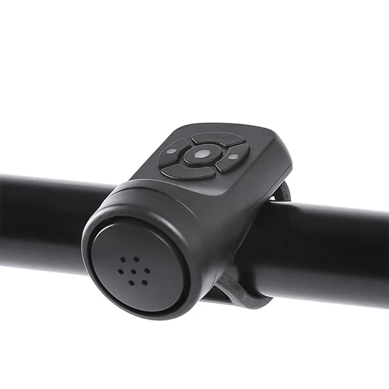 AliExpress NONE Bicycle Electric Horn Black ABS USB Rechargeable Bicycle Cycling Bell Speaker Ring Bike Accessories Loud Handlebar Alarm Ring