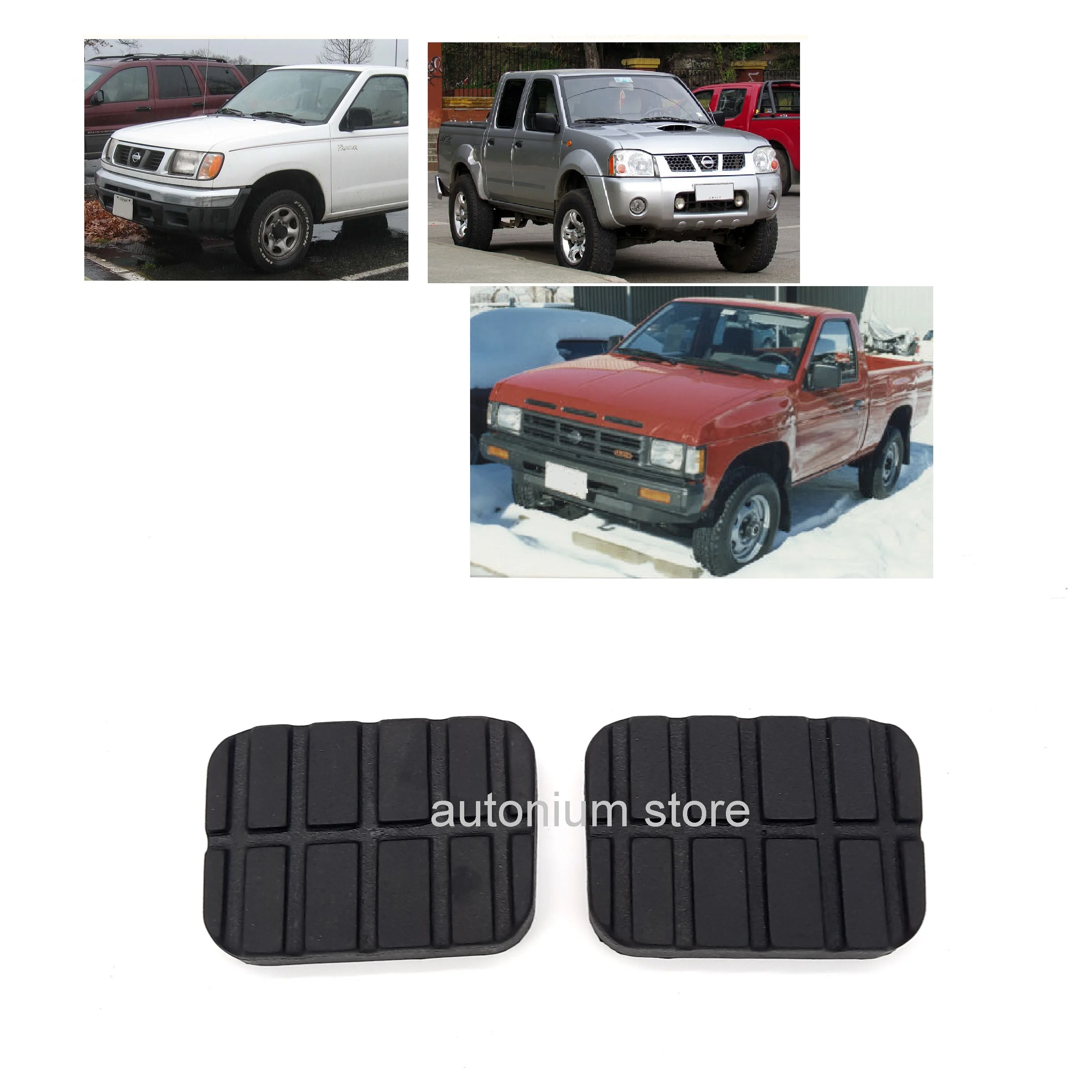 1 Pair Brake and Clutch Pedal Pad Cover Best Quality Rubber for Nissan Pick Up Navara Frontier D21 D22 46531M3000 46531-M3000