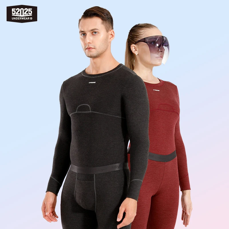 

52025 Men Thermal Underwear Women Thermal Underwear Functional Underwear Light Quick-warming Base Layer Comfortable Long Johns