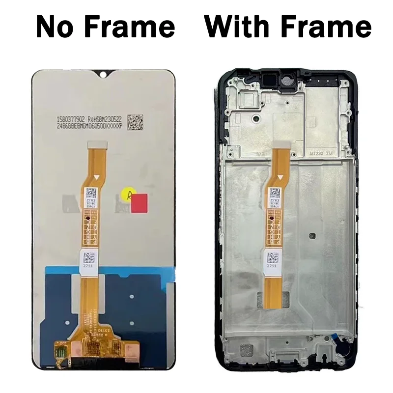 IPS For Vivo Y27s Display Touch Screen Digitizer Assembly For Vivo Y27 4G 5G LCD V2249 V2302 LCD Replacement Repair Parts