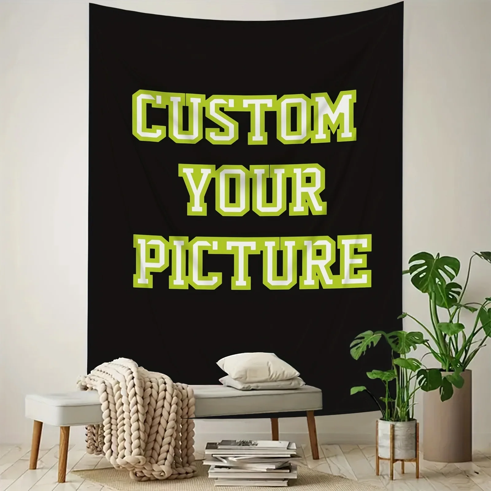One Custom Tapestry, You Can Upload a Picture for Personalized Wall Background Fabric, Creating Your Own Exclusive Wall Hanging